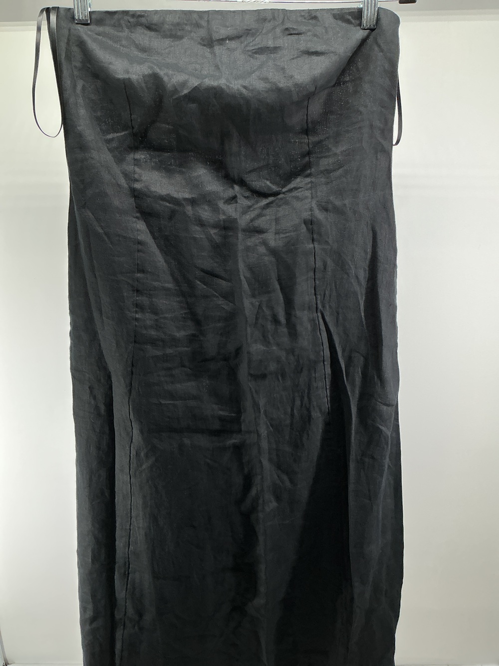 100% European Linen Strapless Maxi Dress - Picture 2 of 4